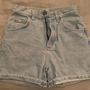Lee light wash denim shorts